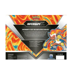Doos van Pokemon Infernape V Box achterzijde