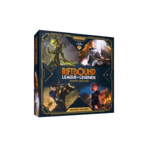 Riftbound trading card game box design.