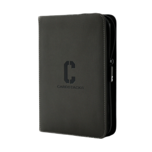 CardStacks - 9-Pocket Toploader Binder - Grijs (216 toploaderkaarten)